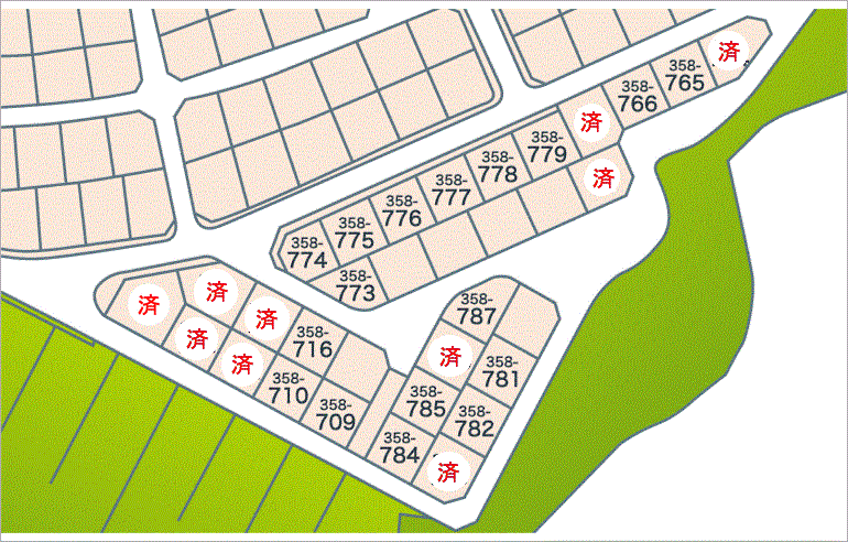 東広島市入野中山台分譲区画図12