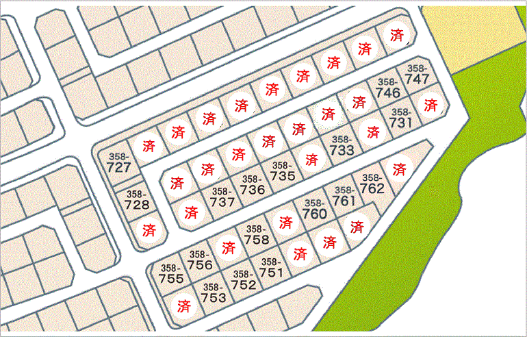 東広島市入野中山台分譲区画図15