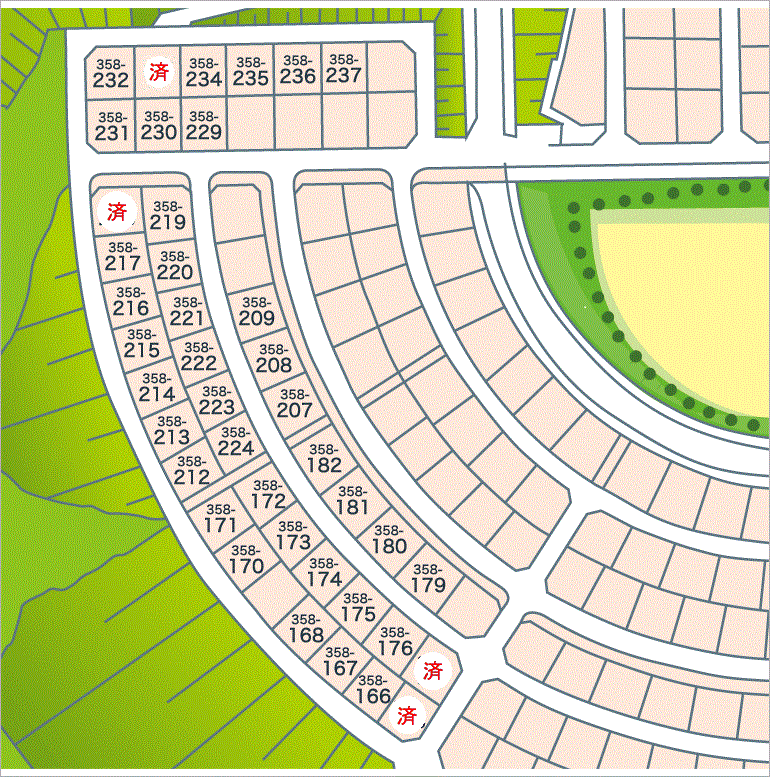 東広島市入野中山台分譲区画図4