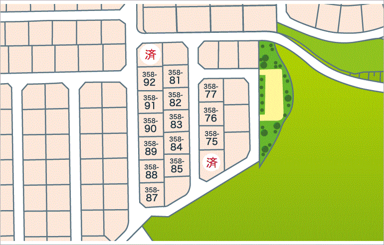 東広島市入野中山台分譲区画図6