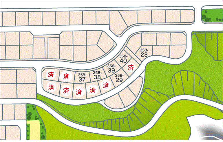 東広島市入野中山台分譲区画図9